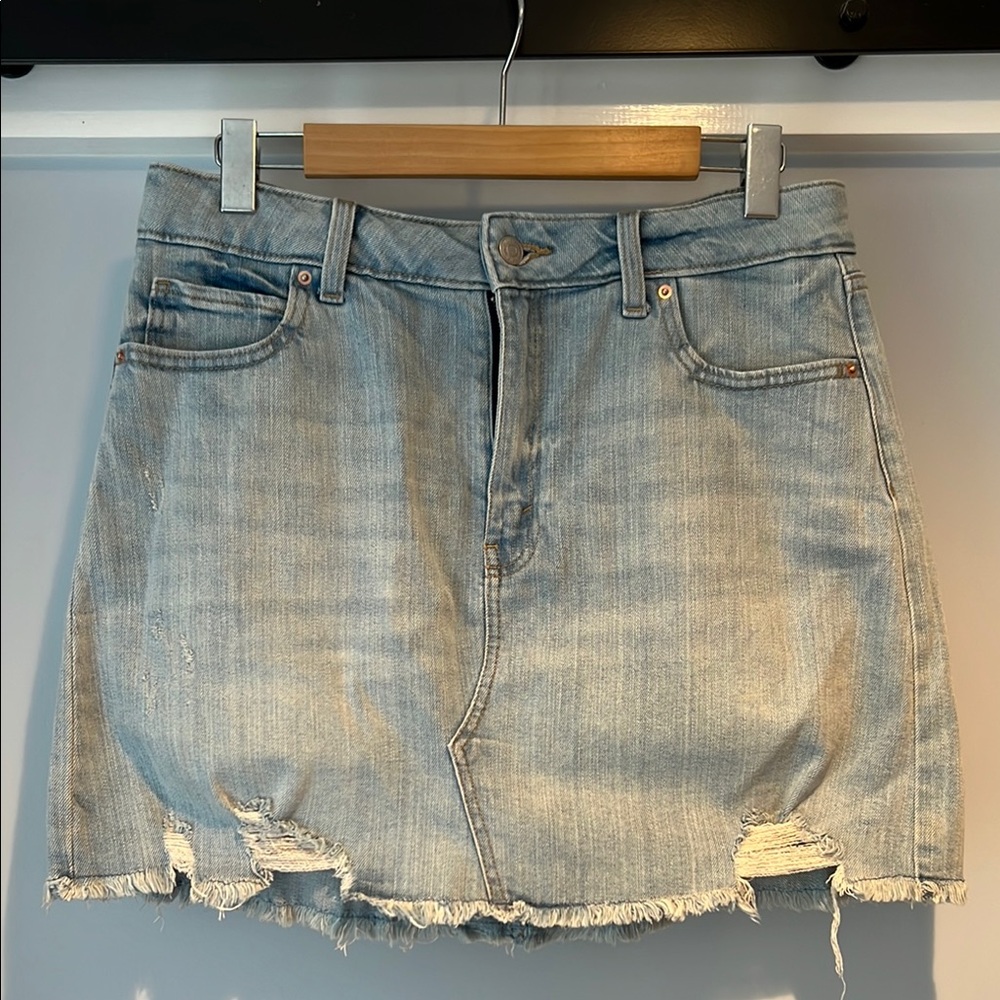 Wild Fable Denim Distressed Skirt